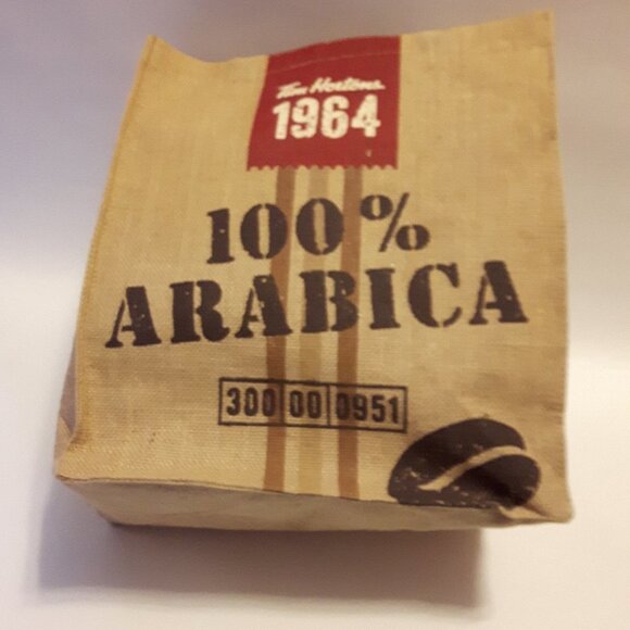 Tim Hortons Tote Bag 100% Jute Tim Horton's Coffee Burlap Coffee Sack - Picture 4 of 6